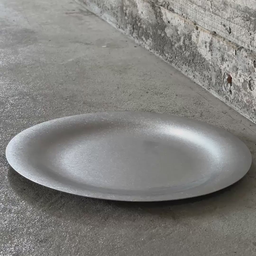 object.01 tallerken i rustfrit stål