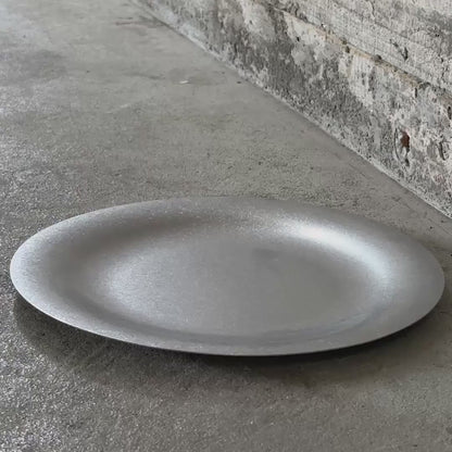 object.01 tallerken i rustfrit stål
